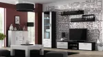 Cama MEBLE Cama set of two shelves 125cm SOHO black matte