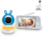 EVOLVEO Baby Monitor N5 - Video baby monitor set with 360&deg; surveillance, two-way communication and lullabies,