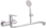 No name BATH MIXER BENT SPOUT NIL CHROME