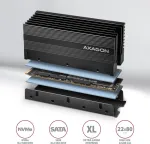 NONAME SSD ACC COOLER M.2 2280/36MM CLR-M2XL AXAGON