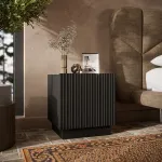 Cama MEBLE Cama Bedside cabinet, 2 pcs, LIVERTI, 45x42x47, black
