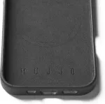 Mujjo Kaitse&uuml;mbris Apple iPhone 16 Pro, must, MagSafe, naturaalsest nahast,