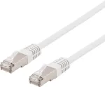 DELTACO U / FTP Cat6a patchkabel, LSZH, 0,3m, valge