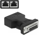 DELOCK D-Sub 15 pin female to 2 x RJ45 female AUI (Attachment Unit Interface) Adapter