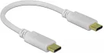 DELOCK USB Type-C Ladekabel 15 cm PD 100 W wei&szlig;