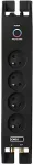 UPS EMOS P54022 surge protector Black 4 AC outlet(s) 230 V 2 m