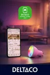 DELTACO SMAR LED bulb T HOME, GU10, RGB, WiFi, 4.7W, 3-pack / SH-LGU10RGB02-3P / 1902594