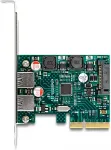 Delock PCI Express x4 Karte zu 2 x extern USB 10 Gbps Typ-A Buchse - Low Profile Formfaktor