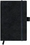 Herlitz Notizbuch Classic Collection, A5, 96 Blatt 80 g-qm, holzfrei, kariert, Einband aus Kunstleder, schwarz (10789428)