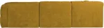 Home4you Nurgadiivan FORTE U-kujuline VN 374x242/162xH76cm, pruunikaskollane