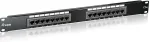 EQUIP 19" Patchpanel 16xRJ45 Cat5e UTP 1U 100MHz RAL9005