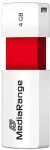 M&auml;lukaart MEDIARANGE USB-Stick 4GB USB 2.0 Slider red