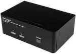 StarTech.com DisplayPort KVM Switch - 2 Port - Dual-Display - 4k 60hz - USB Hub - Audio and Microphone