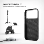 Fixed MagVelar | Back cover | Apple | iPhone 17 Pro | Aramid | Black | MagSafe Support