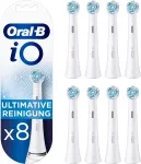 Braun Oral-B iO Ultimate Clean B&oslash;rstehoveder Hvid, 8 stk.
