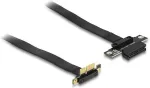 Delock Riser Karte PCI Express x1 Stecker 90&deg; gewinkelt zu x1 Slot mit Kabel 60 cm