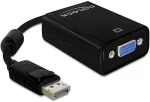 DeLOCK Displayport Adapter DP -> D-Sub15 St/Bu schwarz