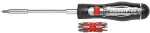 GEDORE Red magazine ratchet screwdriver 13in1, 1/4 - black / red, with 13 bits - 3301337