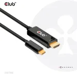Club3D Club 3D CAC-1334 DisplayPort 1.2 til HDMI adapterkabel 1.8m Sort