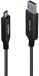 Lindy USB-kaabel USB-A - USB-C 50 m Black (43397)