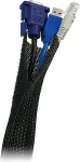 LOGILINK Flexible cable organiser, black