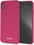 GUESS Guess GUHCI65LSGLPI iPhone Xs Max pink /r&oacute;żowy hard case Silicone