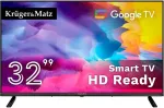 Teler Kruger & Matz Telewizor Kruger&Matz 32" HD Google TV 5.0, DVB-T2/S2/T/C H.265 HEVC