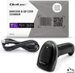 QOLTEC Barcode scanner 1D 2D QR EAN USB
