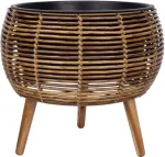 Home4you Lillepott WICKER 48x48xH43cm, helepruun