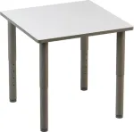 MOTRIS IDRA k&otilde;rguse reguleeritav laud 80x60 cm (T2-T6) valge