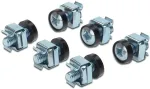 PREMIUMCORD Rack mounting kit, 4x M6 screws, 4x nuts, 4x plastic washers