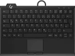 Klaviatuur Keysonic Mini-TAS, Touchpad, Backlight, BK, KSK-5210ELU (DE)