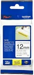 Brother Lint TZES231 12mm must/valge 8m