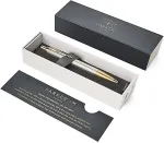 PARKER Kugelschreiber IM Premium Warm Silver M Blau Geschenkbox