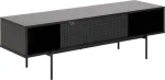 Home4you TV-laud ANGUS 140x40xH44cm, must, lauaplaat: must saare melamiin, raam: metall