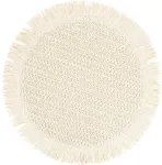 Home4you Lauamatt SUZAN D38cm jute, valge