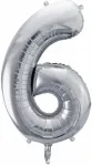 PartyDeco fooliumist &otilde;hupall, 35 cm, number 6