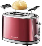 Grundig Red Sense TA 6330 - Toaster - 2 Scheibe(n) - 2 Steckplatz/Steckpl&auml;tze - Rot metallic (TA 6330)