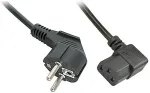 Lindy IEC-Netzkabel abgewinkelt Schuko an C13 5m