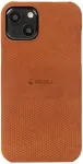 Krusell Kaitse&uuml;mbris Leather Cover, Apple iPhone 13 mini, naturaalsest nahast, konjakipruun,