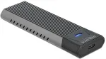 DeLOCK external USB Type-C combo enclosure for M.2 NVMe PCIe or SATA SSD, drive enclosure