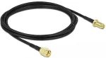 DELOCK Antennenkabel RP-SMA Stecker zu RP-SMA Buchse LMR/CFD100 2 m low loss