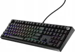 Klaviatuur GENESIS THOR 404/RGB/Gateron Yellow Pro/Wired USB-A/US layout/Black mechanical gaming keyboard