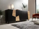 Cama MEBLE ETNA chest of drawers 200x42x82 must matt + oak craft