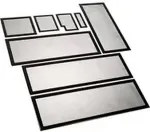 No name Demciflex dust filter set for Lian Li O11 Dynamic XL - black/black