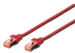 Digitus - Patch-Kabel - RJ-45 (M) - RJ-45 (M) - 10,0m - SFTP - CAT 6 - glatt, halogenfrei, mit Knickschutz - Rot, RAL 3020 (DK-1644-100/R)