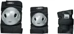 Spokey Roces Extra Three Pack Skate Pads black-grey 301366 01 L