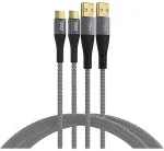 EFB USB-A auf USB-C Kabelset 60W QC 3A 2x1m
