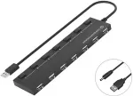 CONCEPTRONIC 7-Port Hub USB-A2.0->7xA2.0/DC o.Netz. sw