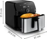Frit&uuml;&uuml;r Tefal Easy Fry Mega Air Fryer | EY855D10 | Power 1700 W | Capacity 7.5 L | Black